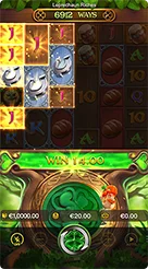 Leprechaun Riches · Pemantauan banner status dan indikator nilai taruhan
